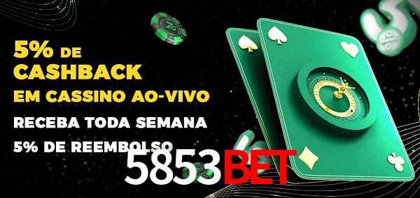 Promoções do cassino ao Vivo 5853BET